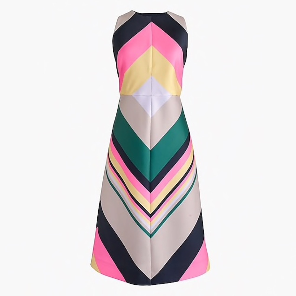 J. Crew Pop-Stripe Dress NWT